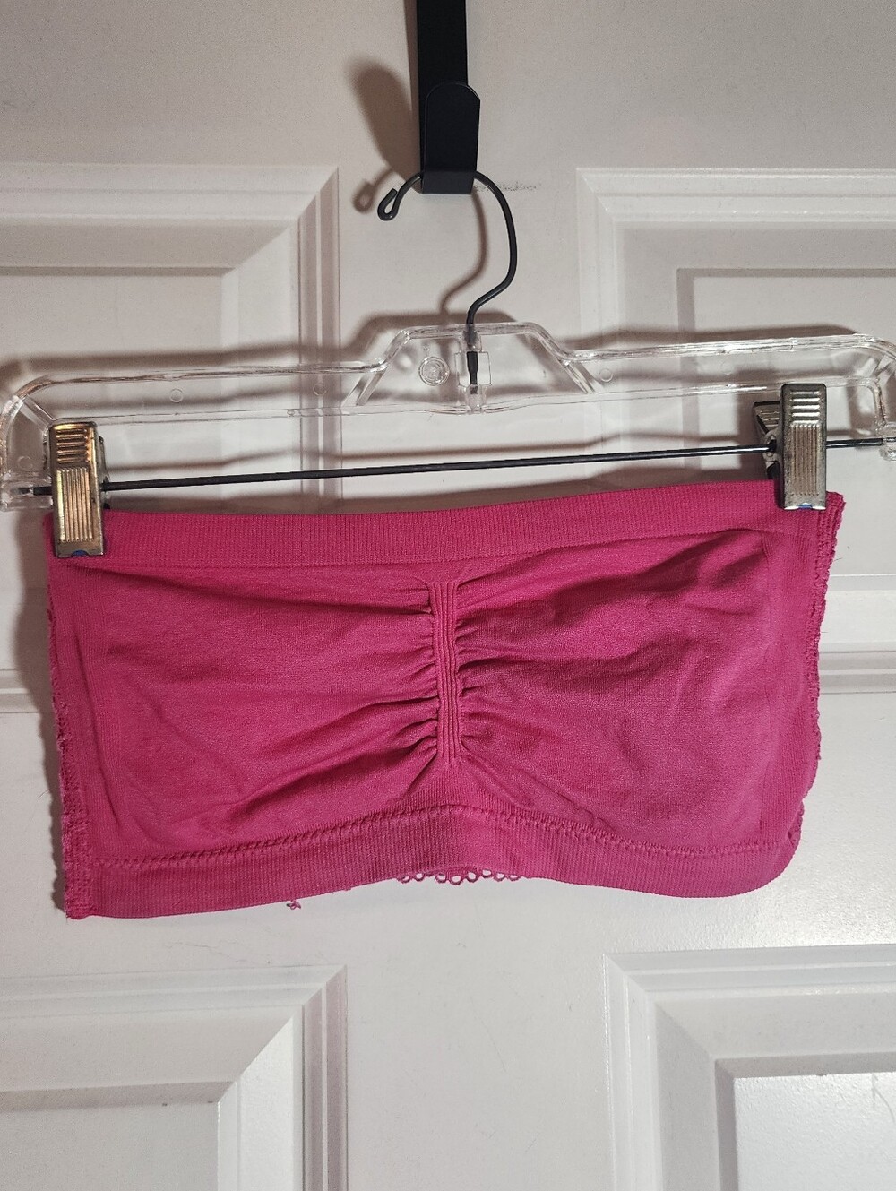 Coobie Pink Lace Back Bandeau Unpadded One Size- Fits small